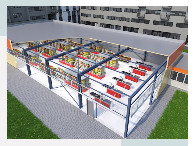 Строительство магазинов в Красный Сулин от 612 руб. за м²