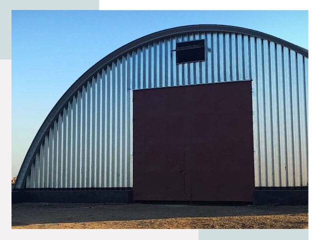 Бескаркасные ангары в Красном Сулине