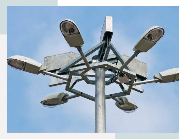 Монтаж осветительных мачт в Красном Сулине