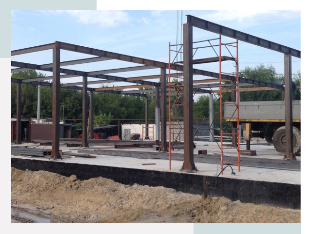 Фундамент для ангаров в Красном Сулине