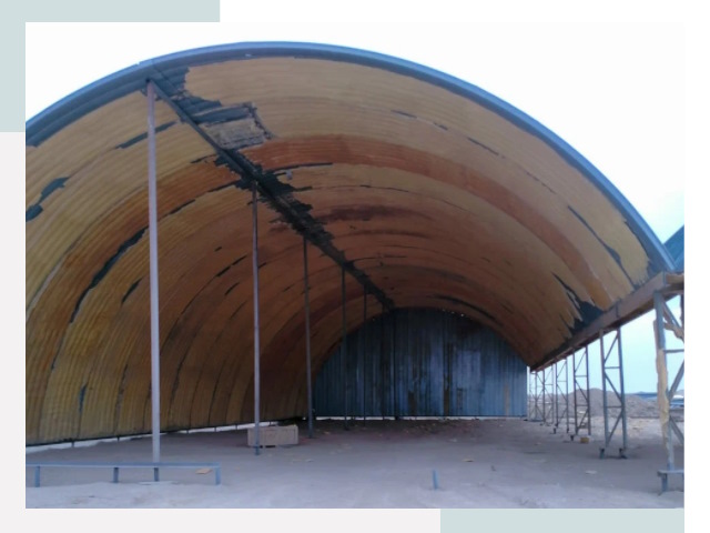 Реконструкция ангаров в Красном Сулине